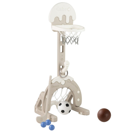4-in-1 verstellbares Sport-Set für Kinder – Basketball, Fußball, Golf