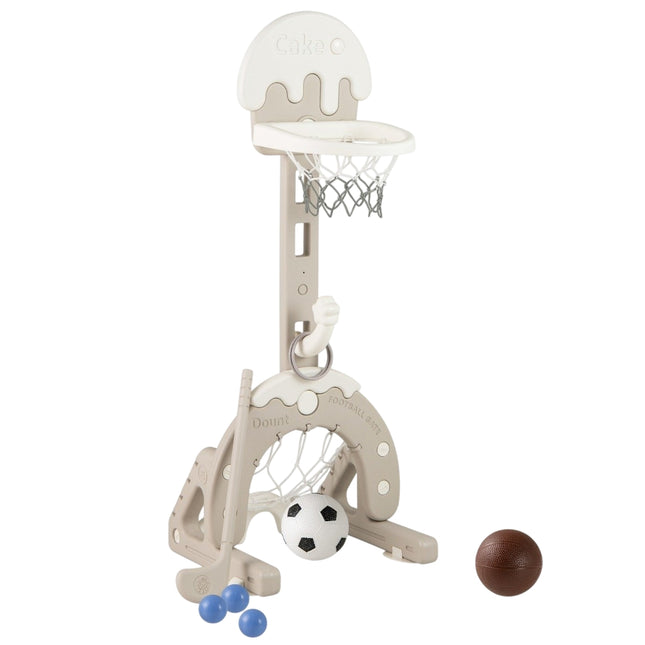4-in-1 verstellbares Sport-Set für Kinder – Basketball, Fußball, Golf