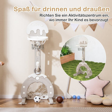 4-in-1 verstellbares Sport-Set für Kinder – Basketball, Fußball, Golf