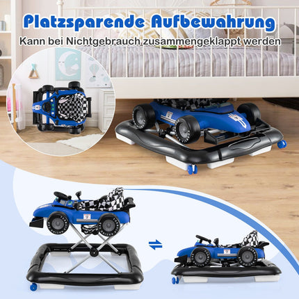 4-in-1 Babywalker mit verstellbarer Höhe und Musik