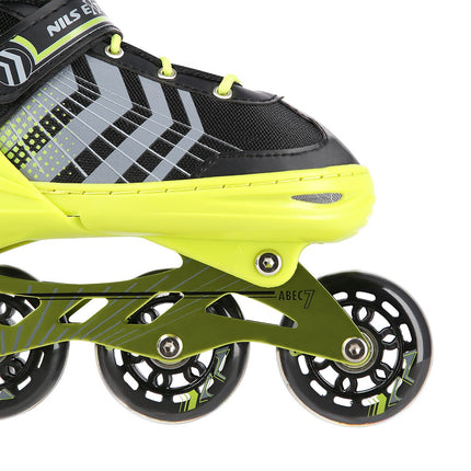 4-in-1 Inliner- und Schlittschuhe Schwarz-Grün, Größe S (29-33)
