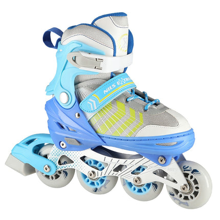 4-in-1 Inlineskates & Schlittschuhe Blau, Größe L (39-43)