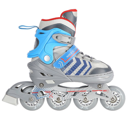 4-in-1 Grey/Blue Inline & Hockey Ice Skates, Size L (39-43)