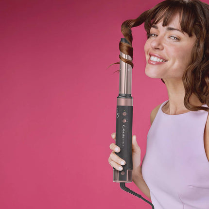 4-in-1 Haarstyler mit ovaler Bürste, Lockenstab, Haartrockner