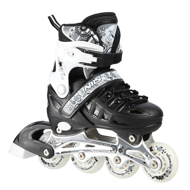 4-in-1 Inliner/Schlittschuhe, Schwarz, Größe S (31-34)