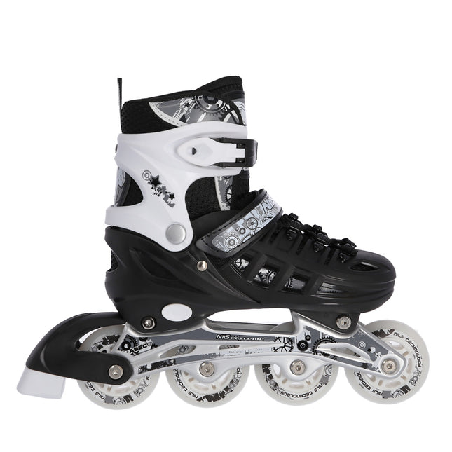 4-in-1 Inliner/Schlittschuhe, Schwarz, Größe S (31-34)