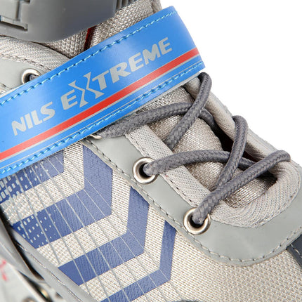 4-in-1 Inliner & Schlittschuhe, Grau/Blau, Größe S (29-33)