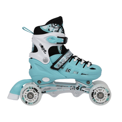 4-in-1 Inline Ice Skates, Size L (39-42), Mint