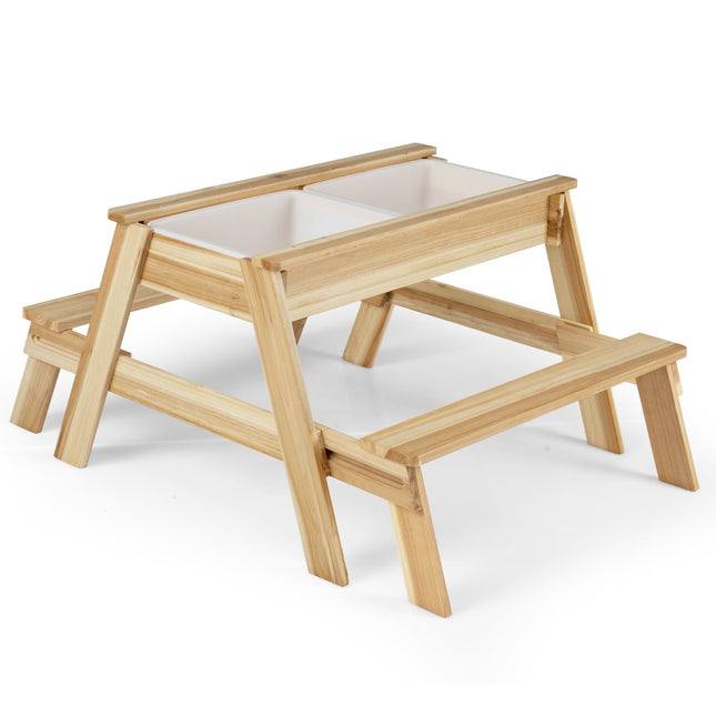 4-in-1 Kinderspieltisch mit Stauraum & abnehmbarem Deckel