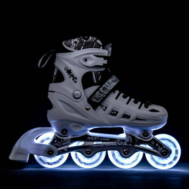 4-in-1 LED Inline/Eiskunstlaufschuhe, Größe L (39-42)