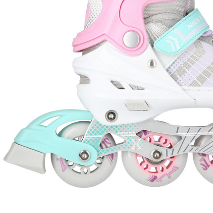 4-in-1 Pink Inline & Ice Skates, Size L (39-43)