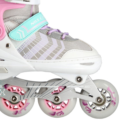 4-in-1 Pink Inline & Ice Skates, Size L (39-43)