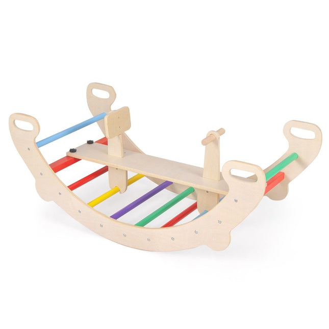 4-in-1 Kleinkinder-Spielset: Wippe, Kletterer, Tunnel