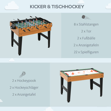 Multi-game table: Ping Pong, Foosball, Billiards, Air Hockey