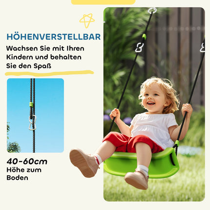 Kinder-Outdoor-Schaukelset - Rutsche, Reifenspiel, Zielwerfen und Schaukel