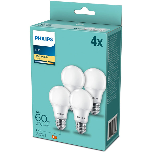 4er-Pack LED E27 Normal Frost 60W 806lm