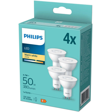 4er-Pack LED GU10 4,6W (50W) 380lm