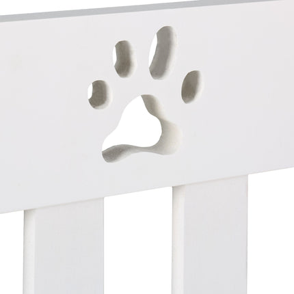 4-part dog barrier fence paws