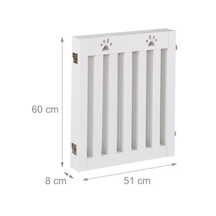 4-part dog barrier fence paws