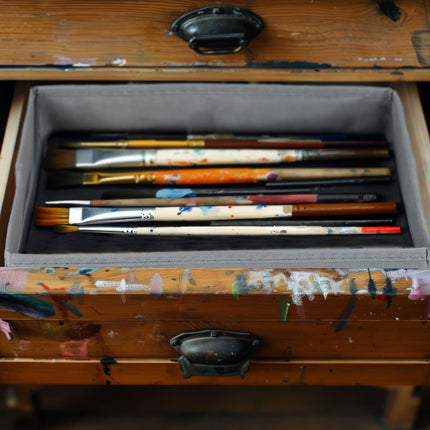 4-part drawer divider in fleece