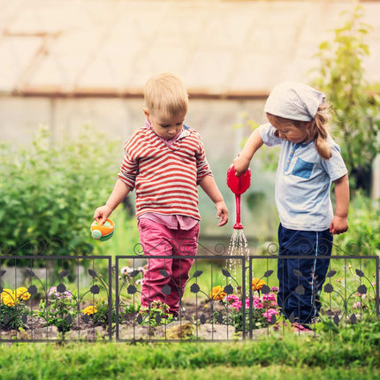 4-part flower bed fence in metal