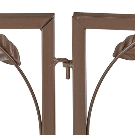 4-teiliger Beetzaun aus Metall