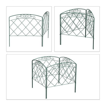 4-part metal bed rail