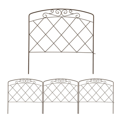 barrière de lit en métal en 4 parties