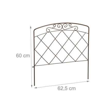 barrière de lit en métal en 4 parties