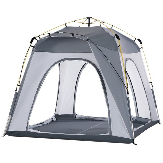 4-Personen-Kuppelzelt, leicht und wasserdicht zum Camping