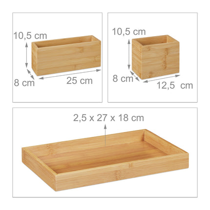 4-piece desk storage set