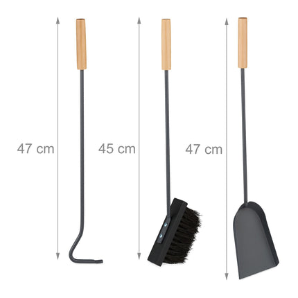 4-teiliges Herdset mit Ständer