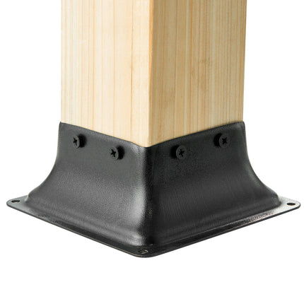 4x4 Post Base Brackets, Powder-Coated Steel, 20 Pack