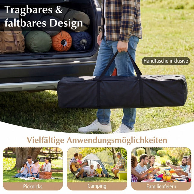 4x4m Pop-Up-Pavillon mit Moskitonetz und Doppel-Dach