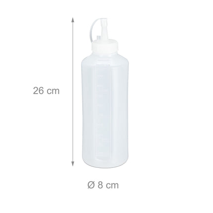 4x Quetschflaschen 1000ml