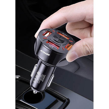 4x USB car charger + Xtrobb 19907 cable