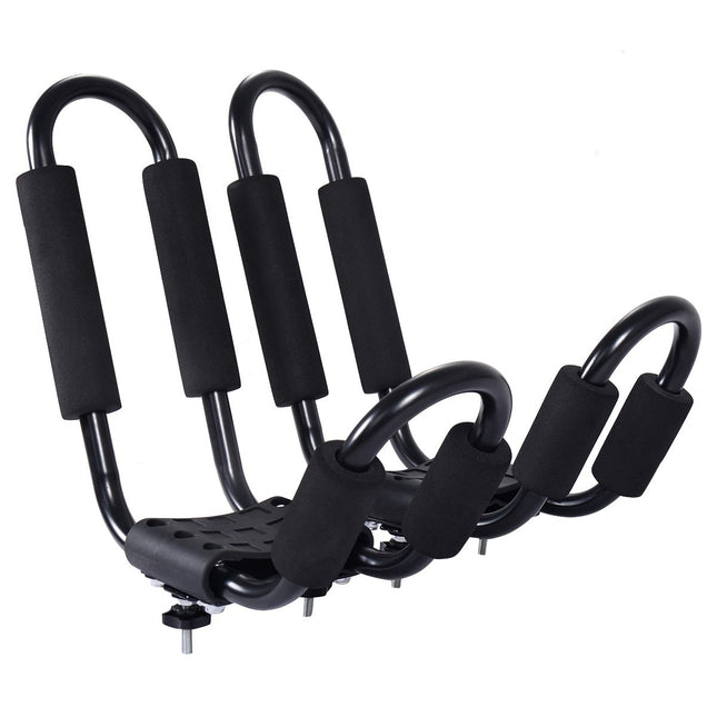 4 x Kajakträger Bootshalter Universal für Autodachträger inkl. 4 Allzweckgurte