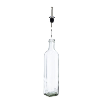 4x bouteilles d'huile et de vinaigre