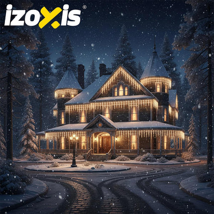 500er LED-Weihnachtsbeleuchtung, warmweiß, 22,5m, 8 Modi