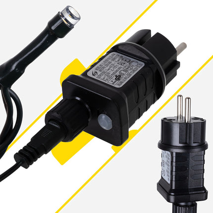 500 LED Lichterkette, warmweiß, 35m, 8 Modi, IP44