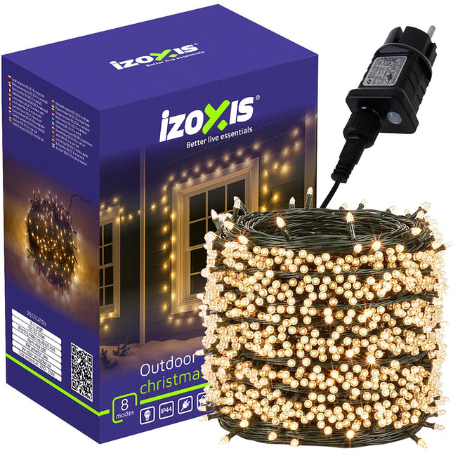 500 LED Lichterkette, warmweiß, 35m, 8 Modi, IP44