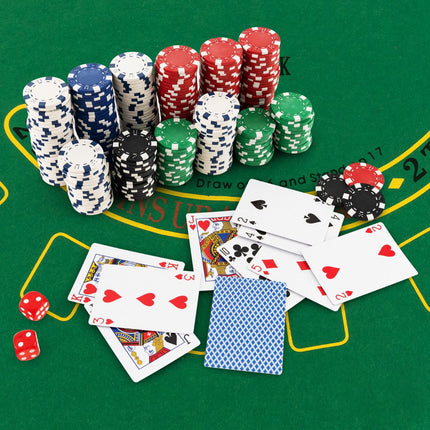 Sada 500 pokerových žetonů – hliníkový kufřík, Texas Holdem