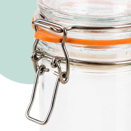 500ml Glass Preserving Jars with Lids, Set of 6