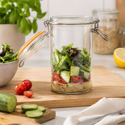 500ml Glass Preserving Jars with Lids, Set of 6