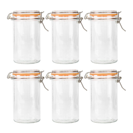 500ml Glass Preserving Jars with Lids, Set of 6