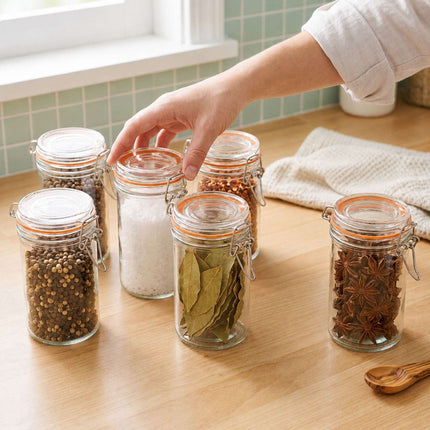 500ml Glass Preserving Jars with Lids, Set of 6
