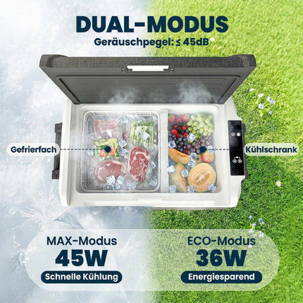 50L Dual-Zone Electric Cooler with App Control