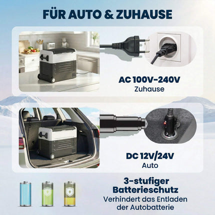 50L Dual-Zone Electric Cooler with App Control