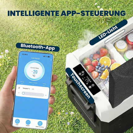 50L Dual-Zone Electric Cooler with App Control