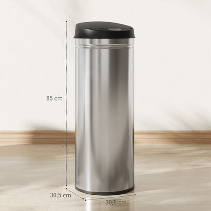 50L Stainless Steel Sensor Bin, Soft-Close, Touchless